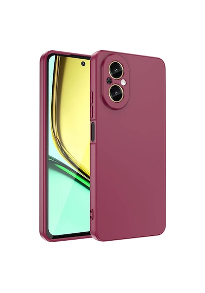 Realme 12 Lite Kılıf Yumuşak Silikon Kamera Korumalı Lansman Celikaksesuar Koyu Yeşil