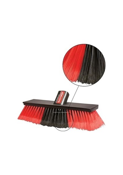 Yer Süpürme Fırçası, 25 Cm, Orta Sert Kıl, Sapsız, Dayanıklı Plastik Gövde, Ahşap Zemin Uyumlu, Ev İçi Temizlik Fırçası, Balkon Ve Garaj Kullanımına Uygun, Ergonomik Tasarım, Temizlik Aparatı