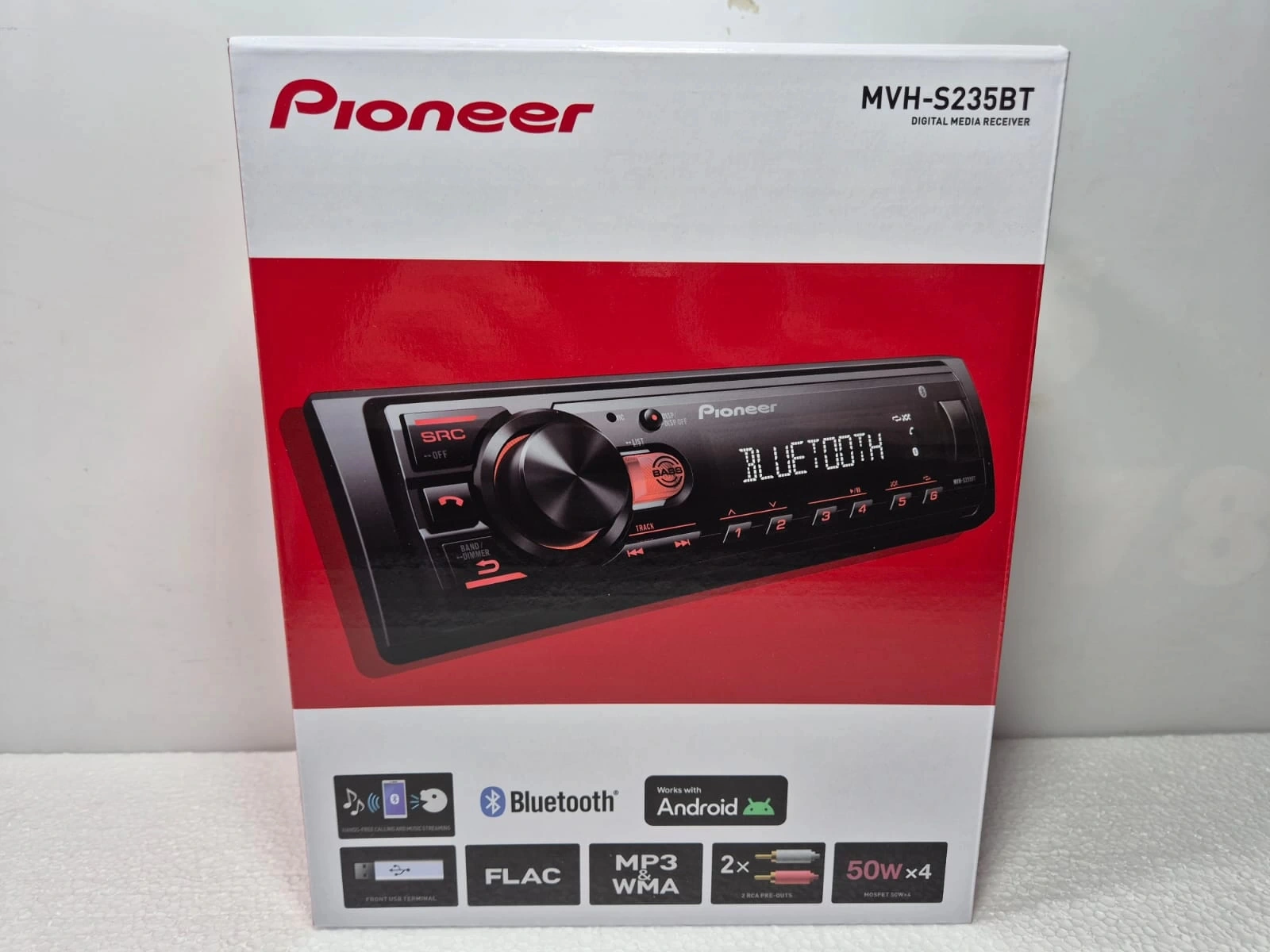 Pioneer Teyp Mvh-s235bt Çift Amfi Çıkışlı , Bluetooth , Usb , Aux Ve Ekstra Basslı Oto Teyp