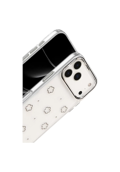 Newface Apple iPhone Uyumlu 17 Pro Max Fiyonk Desenli Kapak - Desen 2 Beyaz Diğer