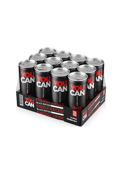 You Can Black Edition Enerji İçeceği 250 ml 12'li