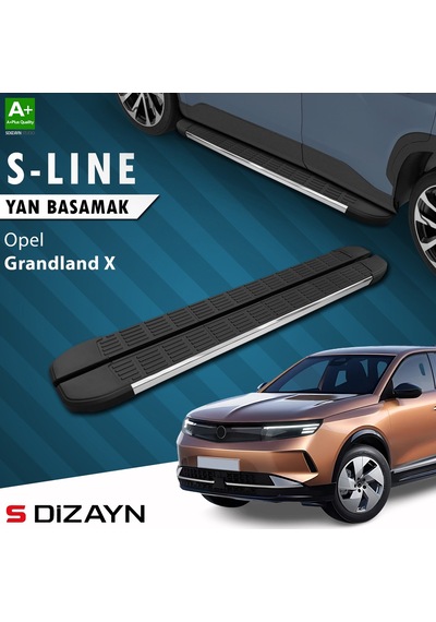 S-dizayn Opel Grandland 2 Elektrikli S-line Krom Yan Basamak 193 Cm 2024 Üzeri A+ Kalite