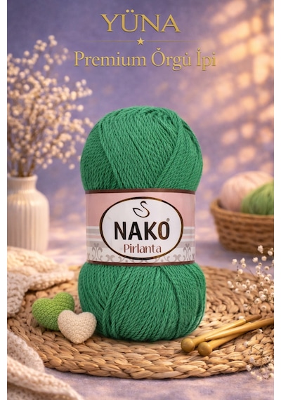 Pırlanta Yazlık Örgü İpi Amigurumi Örgü İpi 3267 Yeşil