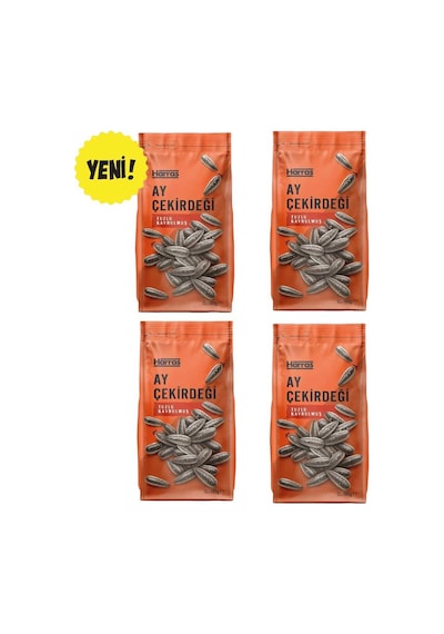 Siyah Ay Çekirdeği Tuzlu Kavrulmuş Kilitli Paket 180 Gr 4 Adet Toplam 720 Gr
