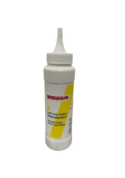 Şeker Sugar Sıvı Gıda Renklendiricisi Sarı 250 ML