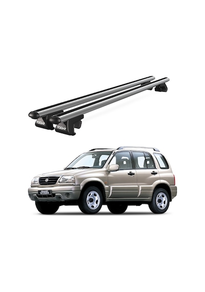 Venüs Suzuki Grand Vitara 5d 1999-2005 Uyumlu Gri Ara Atkı Port Bagaj Tavan Barı