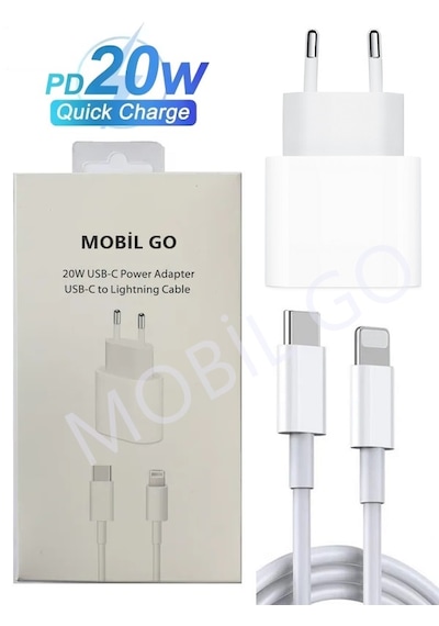 Apple Apple iPhone 11-12-13-14 Serileri & Apple Apple iPad Uyumlu - Usb / Pd 20w Hızlı Şarj Aleti