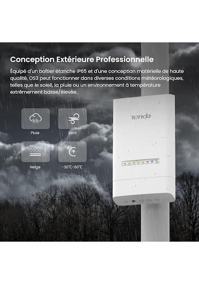 Tenda Os3-kıt 2'li Outdoor 5 Ghz 867 Mbps Dış Mekan Cpe Access Point