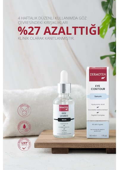 Göz Çevresi, Hyaluronik Asit Ve Dunaliella Salina Özlü Göz Çevresi Bakım Serumu 30 Ml