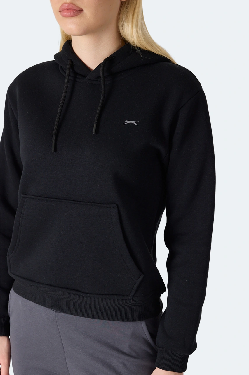 Slazenger Mısty I Kadın Siyah Sweatshirt Siyah