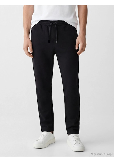 LC Waikiki Southblue Siyah Standart Kalıp Erkek Eşofman Altı New Black