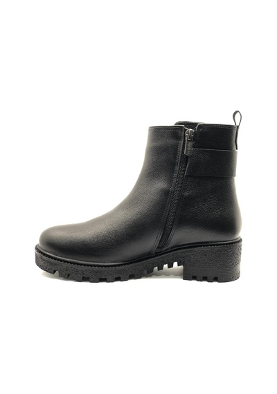 Venüs Nami Hakiki Deri Vns Guardio Waterproof Kaymaz Taban Ortopedik Kadın Bot Siyah