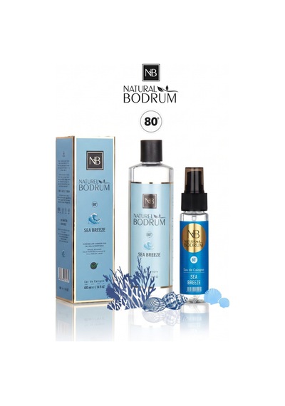 Sea Breeze Kolonya İkili Set 400 Ml Dökmeli + 60 Ml Sprey Cep Boy %80 Alkollü