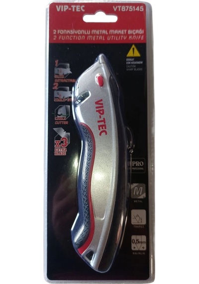 Vıp-tec Vt875145 2 Fonksiyonlu Metal Maket Bıçağı