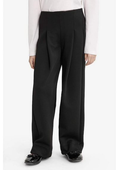 Defacto Kız Çocuk Relax Fit Skuba Dalgıç Kumaş Pantolon F3016a825aubk81 Siyah
