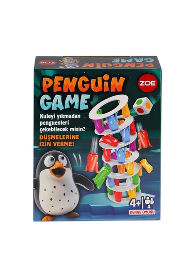 Zoe Penguin Tower Denge Oyunu - Eğitici Zeka Ve Beceri Geliştirme Oyun Seti