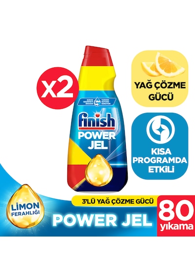 Finish Bulaşık Makinesi Deterjanı Jel Limon 1 L x 2