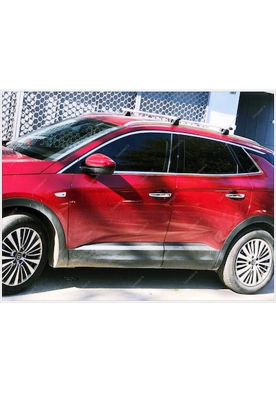Opel Grandland X Krom Cam Çerçevesi 14 Parça 2017 Sonrası P.Çelik