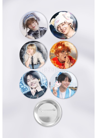 I.n Stray Kids Kpop Çanta Süsü Rozet İğneli Buton Rozet Seti 6 Adet Altılı
