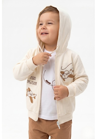 Toontoy Kids Toontoy Erkek Çocuk 3'lü Eşofman Takımı Uzun Kollu Bisiklet Yaka Nakışlı T-shirt - Kapüşonlu Fermuarlı Hırka- Beli Paçası Lastikli Eşofman Altı 25052 Kahverengi Toontoy Kids Toontoy Erkek Çocuk 3'lü Eşofman Takımı Uzun Kollu Bisiklet Yaka Nakışlı T-shirt - Kapüşonlu Fermuarlı Hırka- Beli Paçası Lastikli Eşofman Altı 25052 Kahverengi