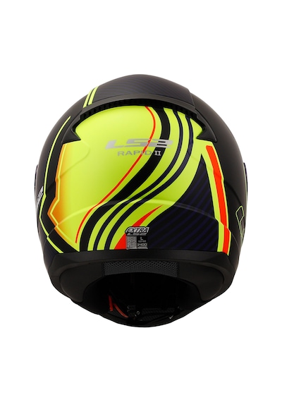 Ls2 Rapıd 2 Extra Full Face Motosiklet Kaskı Mat Neon Sarı - Mavi