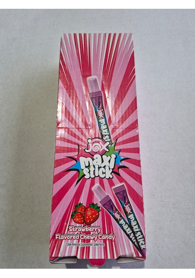 Jox Maxi Stick Çilek Aromalı Çiğnenebilir Şeker 24 Adet