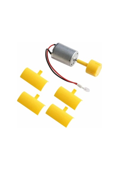 Mini Rüzgar Gülü Jeneratörü Motor Türbin Kanatlı Led Göstergeli