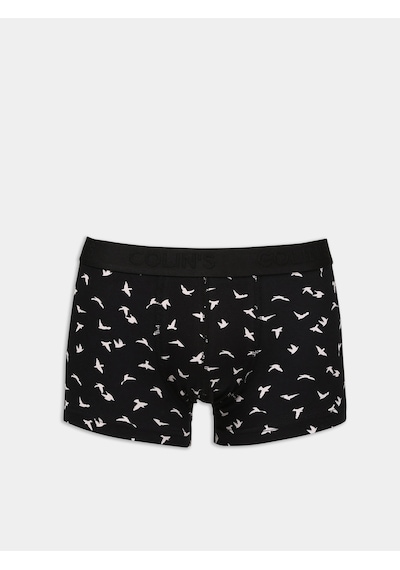 Colin's Colins Modern Fit Baskılı Erkek Siyah Boxer Cl1075771 Q1.v1 Blk Siyah