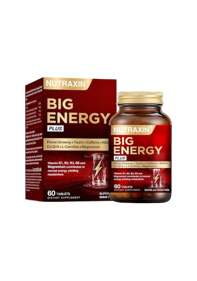Big Energy Plus 150 Mg Kafeinli Ginseng & Zencefil İçeren Takviye Edici Gıda 60 Kapsül