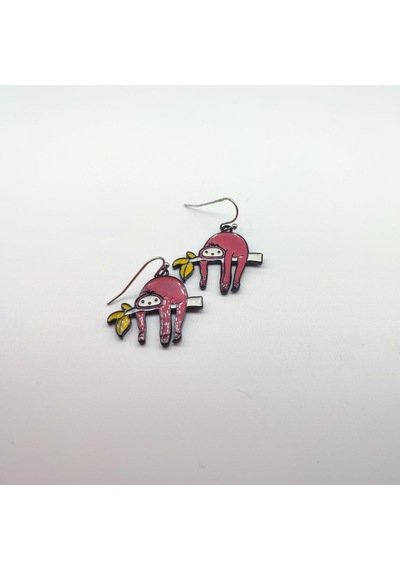 Tedz Collection Tembel Hayvan Pin Küpe Çok Renkli