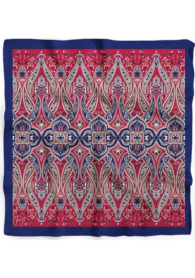 Etnik Desen Bandana/fular Kırmızı