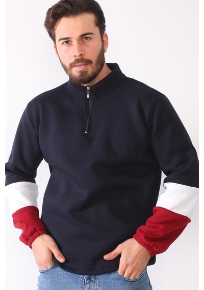 1041 Dewberry Erkek Sweatshırt-lacivert Lacivert