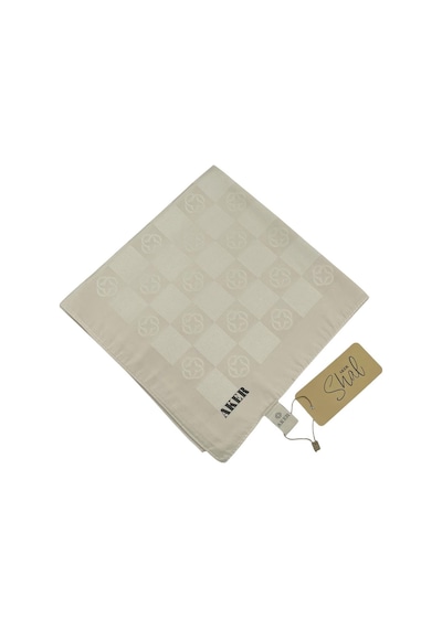 Aker Monogram Dama Eşarp - Krem 912 Krem