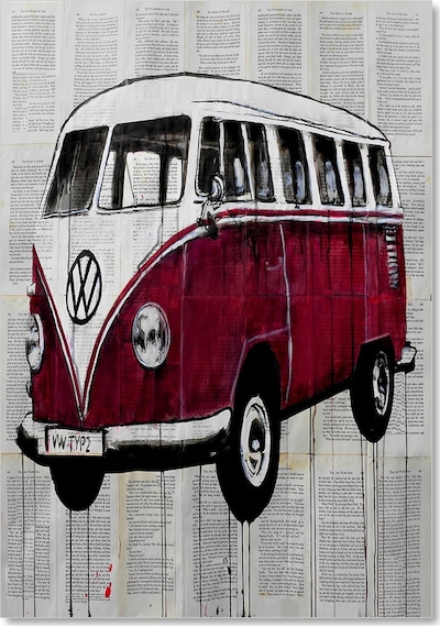 Cakasepetim Volkswagen Minibüs Ahşap Mdf Tablo