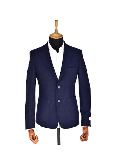 Erkek Tek Spor Ceket Çift Yırtmaçlı Gofre Bgl-st03587 001