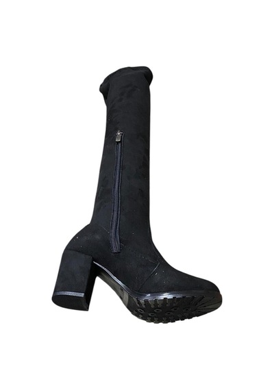 Miçe Shoes Kadın Topuklu Çizme Siyah Süet - 676258093 Siyah Süet