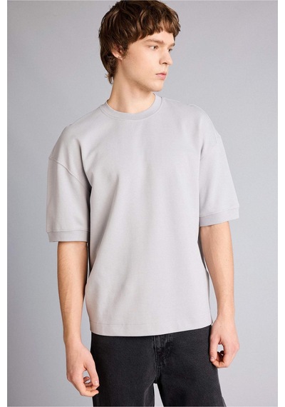 Defacto Loose Fıt Tişört B4844ax26spgr253 Gri-gr253