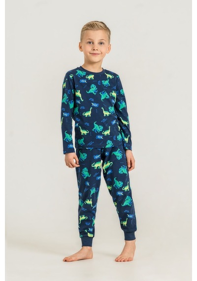 Rolypoly Erkek Çocuk Nap Is Over Mavi Uzun Kol Pijama Takım Rp3887-c-v1 Rp3887-c-v1