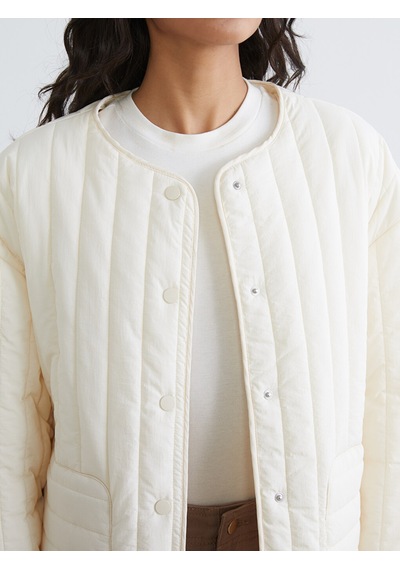 Lcw Modest Sarı Bisiklet Yaka Oversize Kadın Ceket