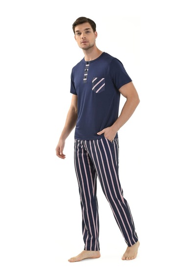 Yeni İnci 3'lü Yarım Kol Erkek Pijama Takım Epj801 001