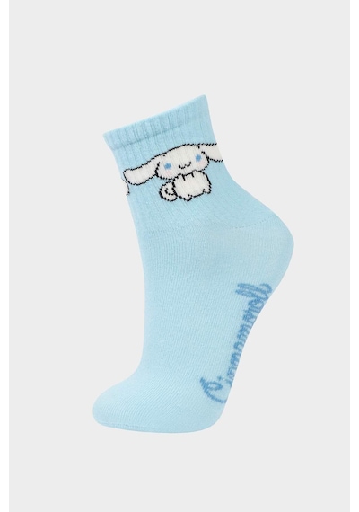 DeFacto Kız Çocuk Hello Kitty 3'lü Pamuklu Uzun Çorap F6702A8NSKR1