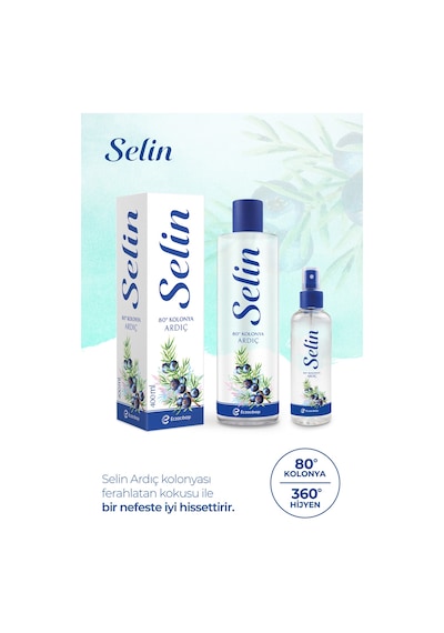 Parfümlü Kolonya Ardıç 400 Ml 2'li Set
