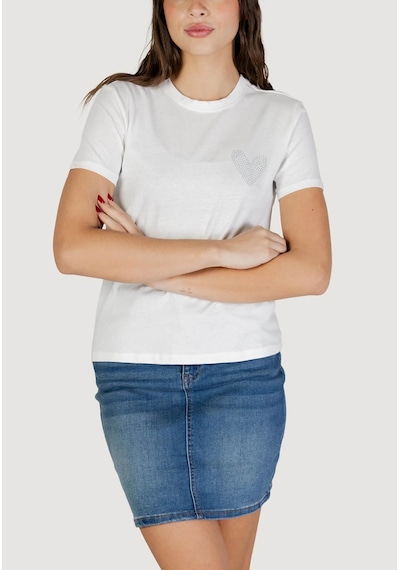 Only Onlarıana Beyaz Kadın T-shirt 15343771 Beyaz