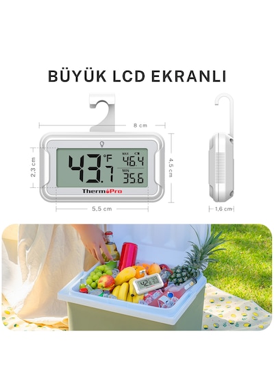 Thermopro Tp110 Derin Dondurucu Buzdolabı Termometre 2 Adet