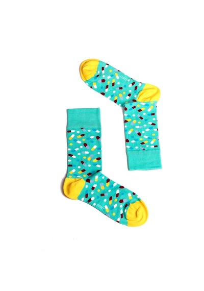 Ozzy Socks Pills Desenli Çorap Çok Renkli