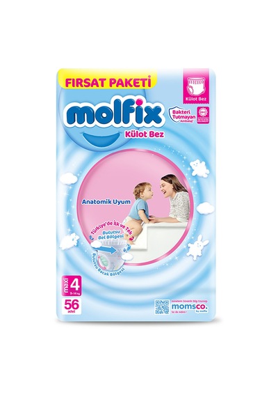 Molfix Külot Bez Maxi Fırsat Paketi 4 Numara 56 Adet