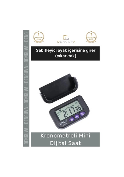 Dijitalsaat Otomobil Ev Ofis Masaüstü Alarm Tarih Portatif Hassas Kronometreli Mini Dijital Saat Çok Renkli