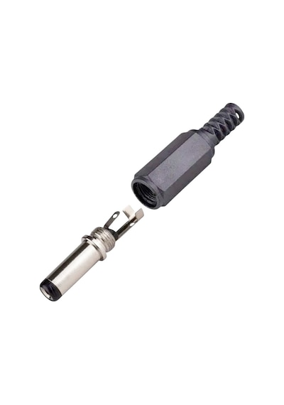Ayt Dc 2.5mm Adaptör Jack Uzun Uç 5.5x2.1 Adaptör Ucu Soketi Jak