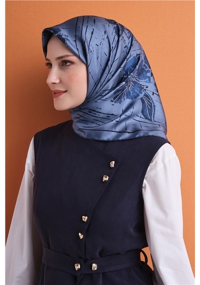 Armine Saf İpek Sura Eşarp 9617d 02 Bronz Kiremit