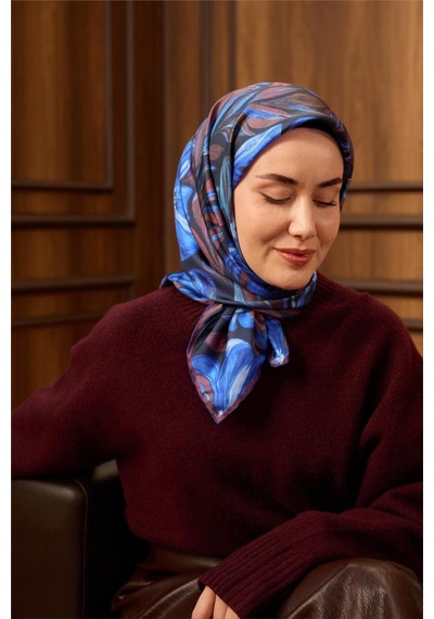 Silk Home Twill İpek Eşarp 11493-05 Koyu Lacivert